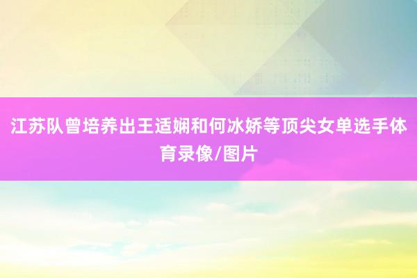 江苏队曾培养出王适娴和何冰娇等顶尖女单选手体育录像/图片