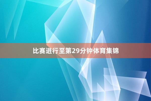 比赛进行至第29分钟体育集锦