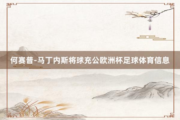何赛普-马丁内斯将球充公欧洲杯足球体育信息