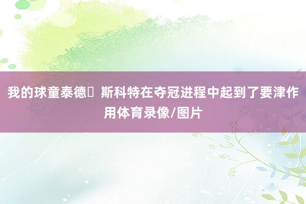 我的球童泰德・斯科特在夺冠进程中起到了要津作用体育录像/图片
