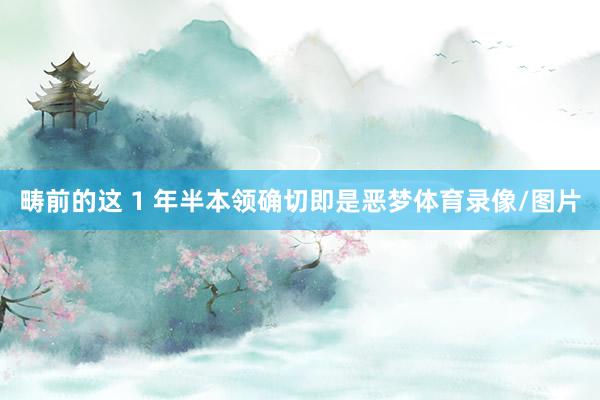 畴前的这 1 年半本领确切即是恶梦体育录像/图片