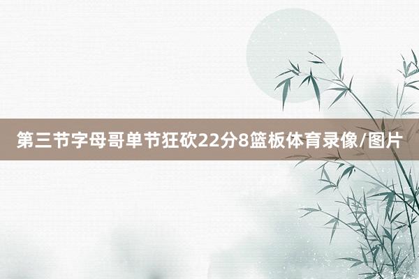 第三节字母哥单节狂砍22分8篮板体育录像/图片
