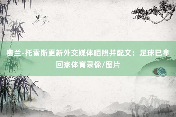 费兰-托雷斯更新外交媒体晒照并配文：足球已拿回家体育录像/图片