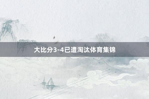 大比分3-4已遭淘汰体育集锦