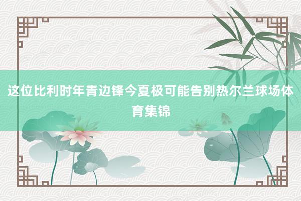 这位比利时年青边锋今夏极可能告别热尔兰球场体育集锦