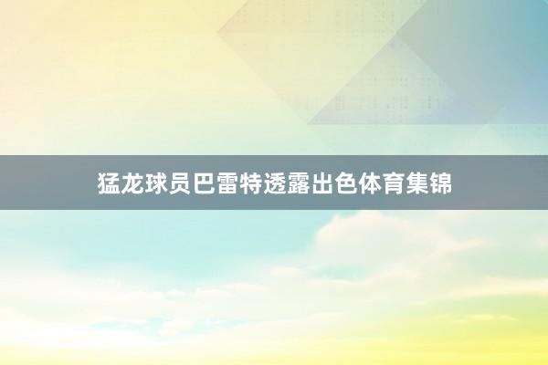 猛龙球员巴雷特透露出色体育集锦