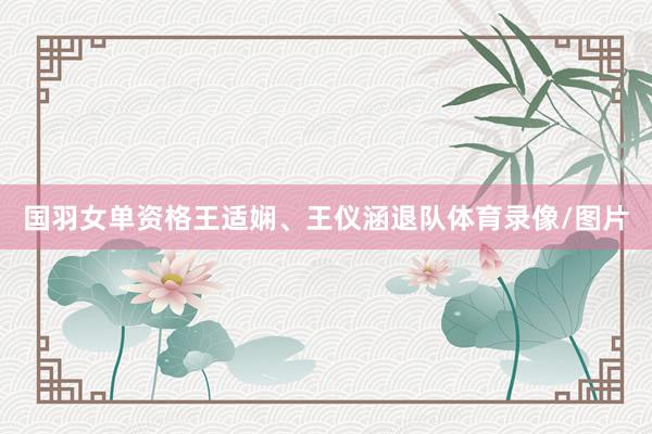 国羽女单资格王适娴、王仪涵退队体育录像/图片