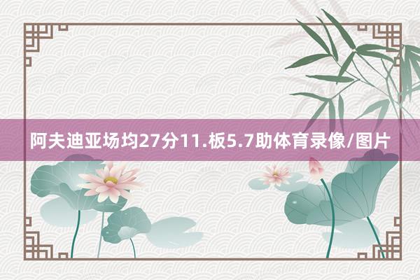 阿夫迪亚场均27分11.板5.7助体育录像/图片